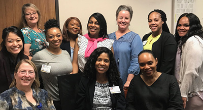 Handful of female employees