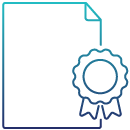 document with a ribbon 