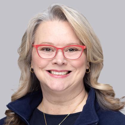 Headshot of Evolent's chief information officer Jessica White 